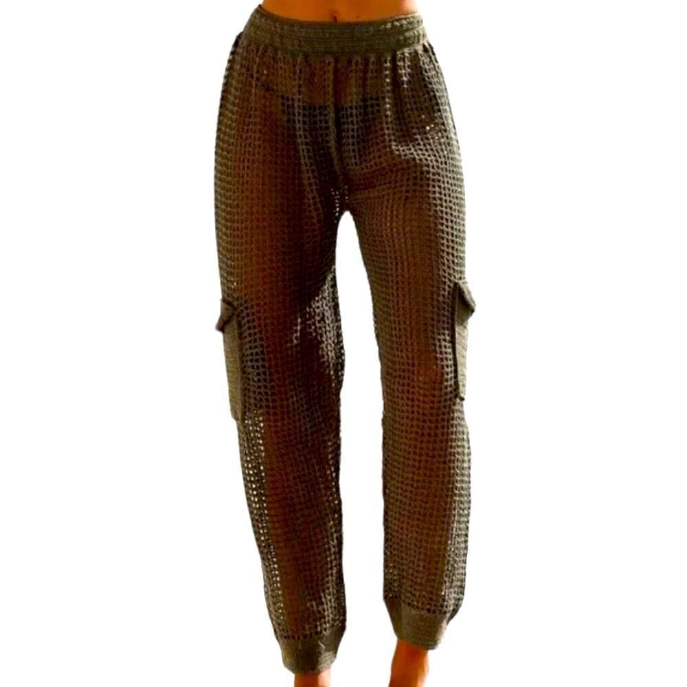 Andi Bagus Army green Cargo crochet pants Size Small / Medium